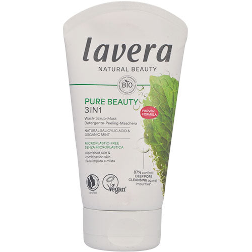 lavera Pure Beauty 3 In 1 Wash-scrub-mask | 125 ml fra lavera på Mecindo.dk