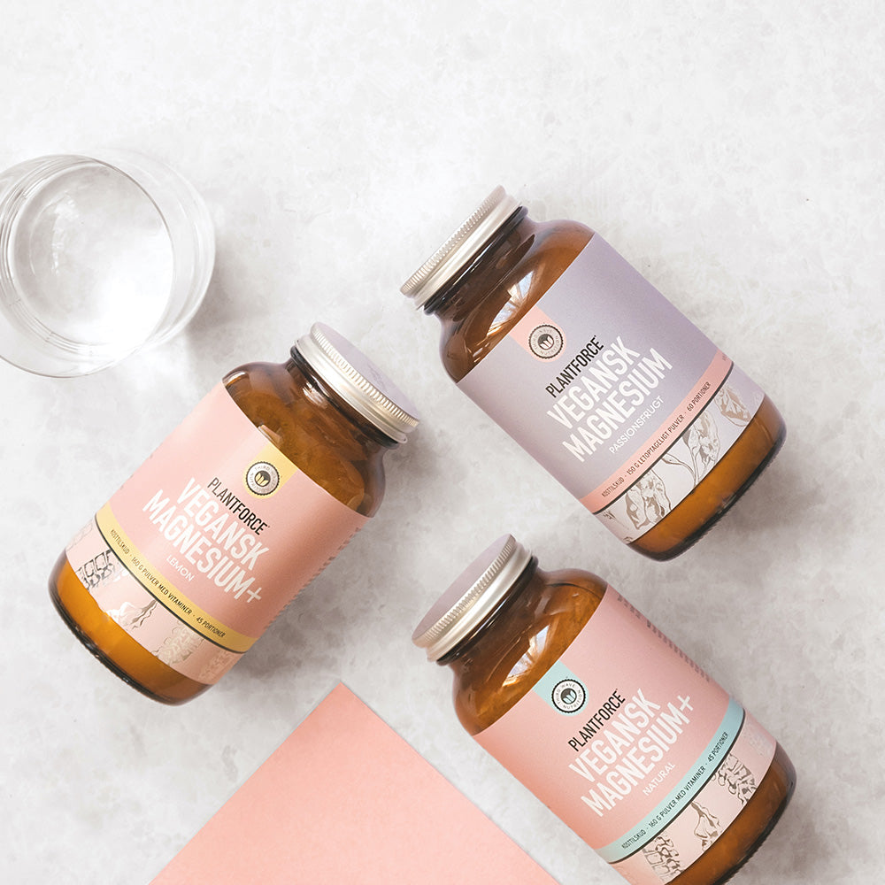 Plantforce Magnesium Passionsfrugt | 150 gr fra Plantforce på Mecindo.dk