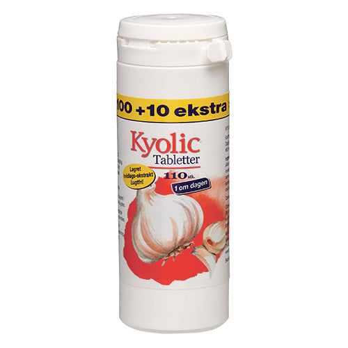 Kyolic 1 Om Dagen 100+10 Tab | 110 Tabl. fra Kyolic på Mecindo.dk