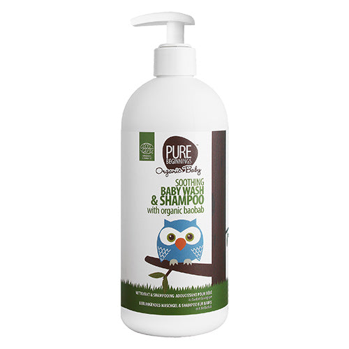 Pure Beginnings Soothing Baby Wash & Shampoo | 500 ml fra Pure Beginnings på Mecindo.dk