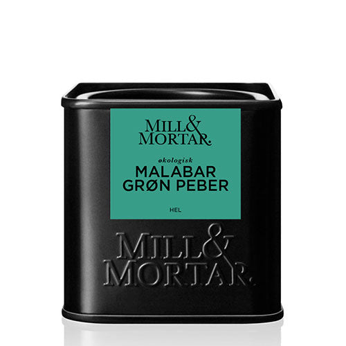 Mill & Mortar Malabar Grøn Peber Økologisk | 25 gr fra Mill & Mortar på Mecindo.dk