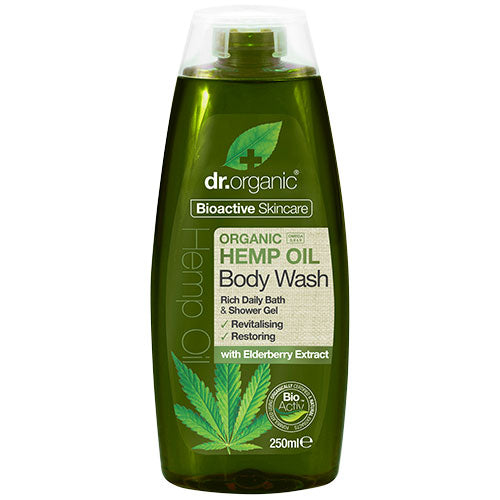 Dr. Organic Hemp Oil Body Wash | 250 ml fra Dr. Organic på Mecindo.dk