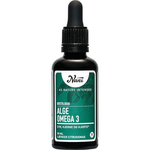 Nani Alge Omega 3 Dråber Med Citrussmag | 50 ml fra Nani på Mecindo.dk