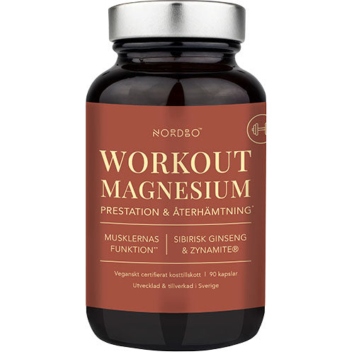 NORDBO Workout Magnesium | 90 kapsler fra NORDBO på Mecindo.dk