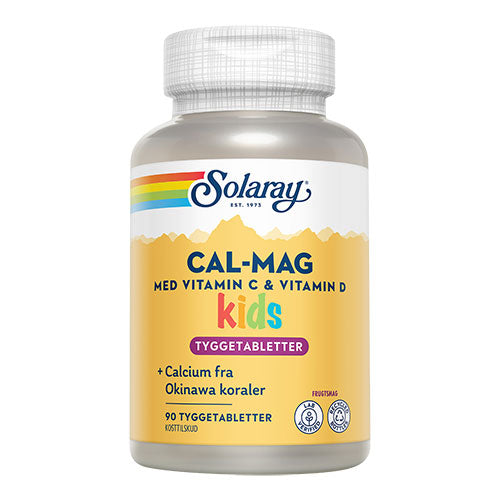 Solaray Cal-mag Kids | 90 Tabl. fra Solaray på Mecindo.dk