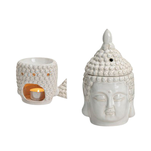 Fischer Pure Nature Duftlampe Buddha Hvid fra Fischer Pure Nature på Mecindo.dk