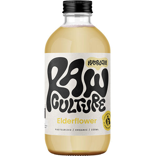 Raw Culture Kombucha Hyldeblomst Økologisk | 330 ml