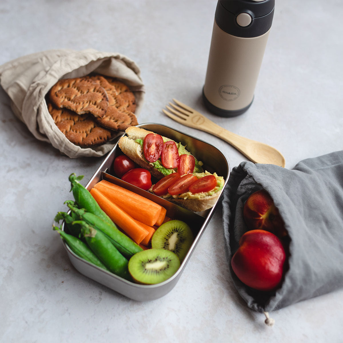 AYA&IDA Lunch Box | Cream Beige fra AYA&IDA på Mecindo.dk