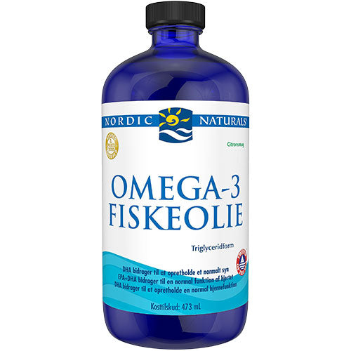 Nordic Naturals Omega 3 Med Citronsmag | 473 ml fra Nordic Naturals på Mecindo.dk