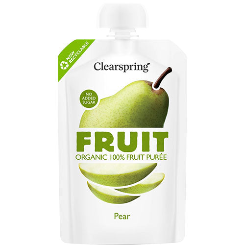 Clearspring Pære Frugtpuré Ø | 100 gr fra Clearspring på Mecindo.dk