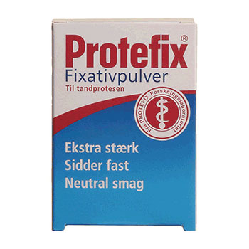 Protefix Fixativpulver Til Tandprotesen | 50 gr fra Protefix på Mecindo.dk