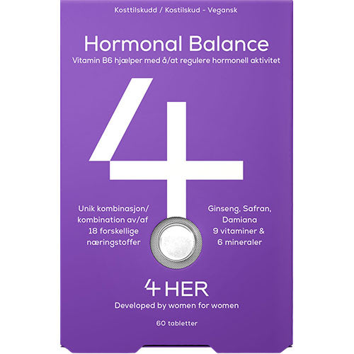 4HER Hormonal Balance | 60 Tabl. fra 4HER på Mecindo.dk