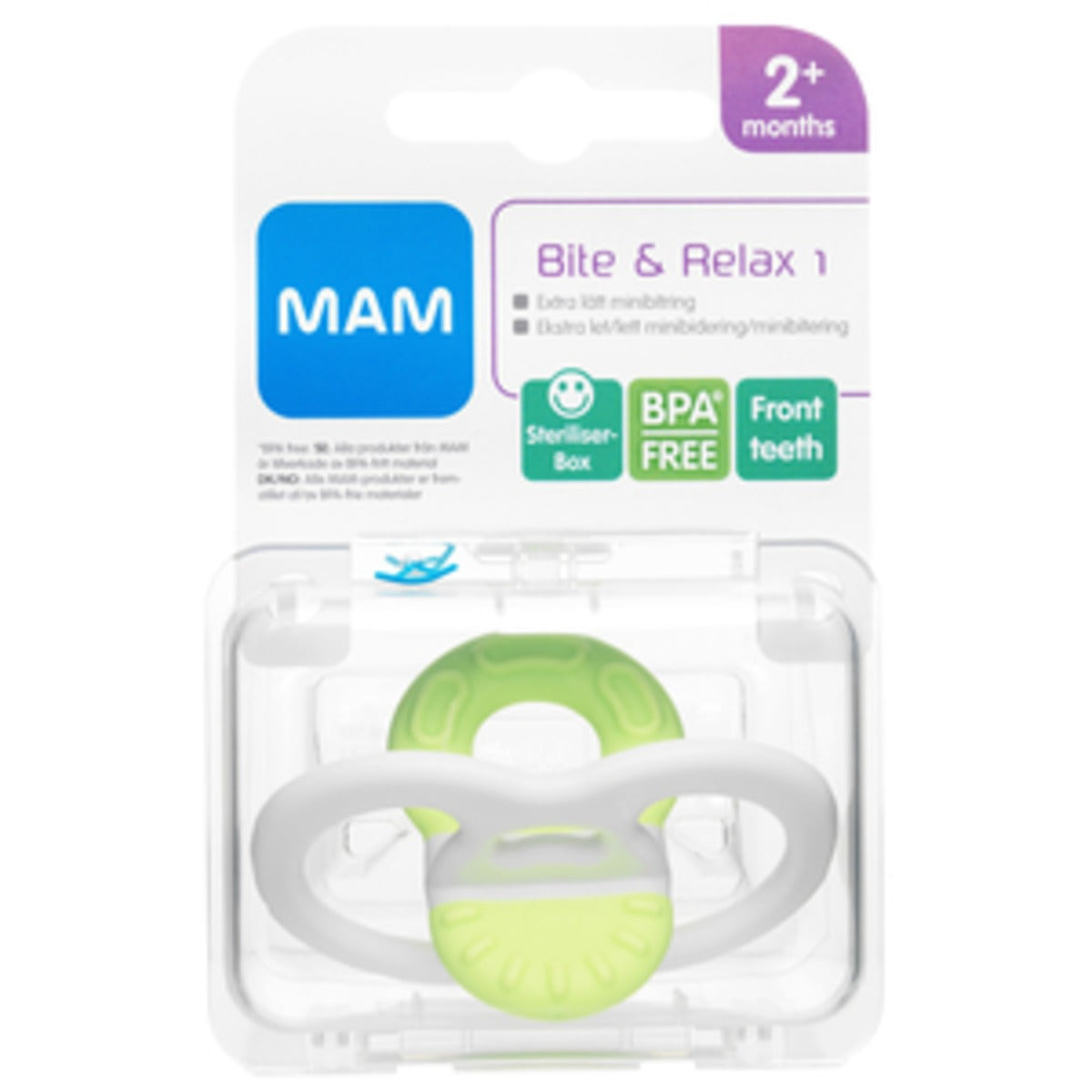 MAM Bite & Relax Phase 1 - Mini Bidering 2mån+ fra MAM på Mecindo.dk