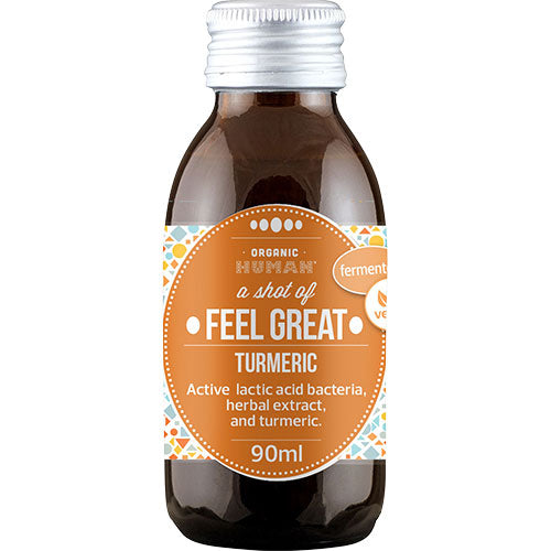 Human Fermenteret Gurkemejeshot Økologisk | 90 ml fra Human på Mecindo.dk