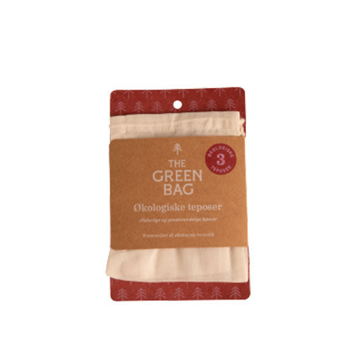 The Green Bag Teposer Af Økologisk Bomuld fra The Green Bag på Mecindo.dk