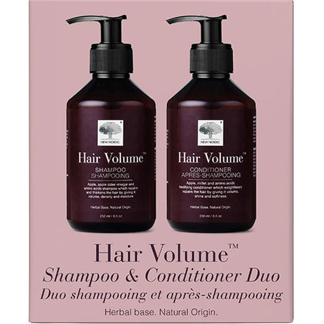 New Nordic Hair Volume Shampoo & Conditioner Sampak | 500 ml fra New Nordic på Mecindo.dk