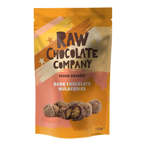 The Raw Chocolate Company Morbær M. Rå Chokolade Økologisk | 100 gr fra The Raw Chocolate Company på Mecindo.dk