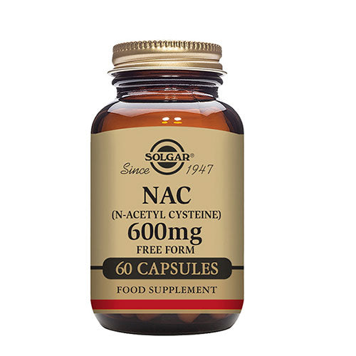 Solgar Nac (N-acetyl Cysteine) 600 Mg | 60 kapsler fra Solgar på Mecindo.dk
