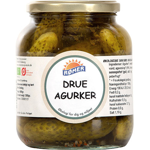 Rømer Agurker Sur, Sød Økologisk | 680 gr fra Rømer på Mecindo.dk