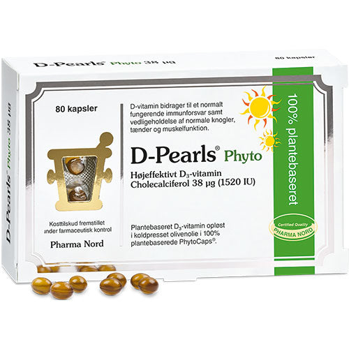 Pharma Nord D-pearls Phyto 38 Μg | 80 kapsler fra Pharma Nord på Mecindo.dk