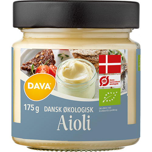 DAVA Aioli Økologisk | 245 gr fra DAVA på Mecindo.dk