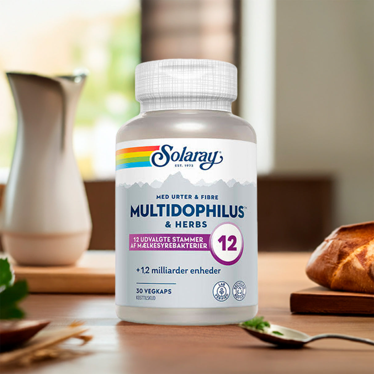 Solaray Multidophilus & Herbs | 30 kapsler fra Solaray på Mecindo.dk