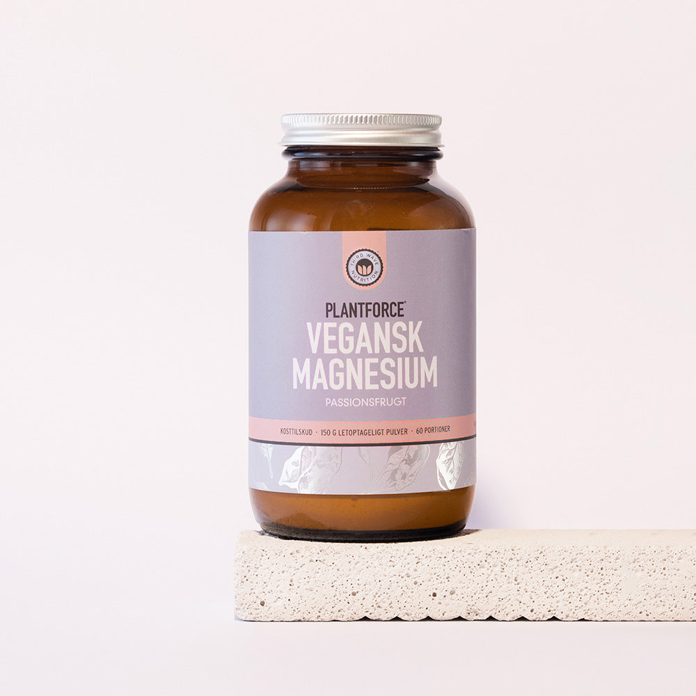 Plantforce Magnesium Passionsfrugt | 150 gr fra Plantforce på Mecindo.dk