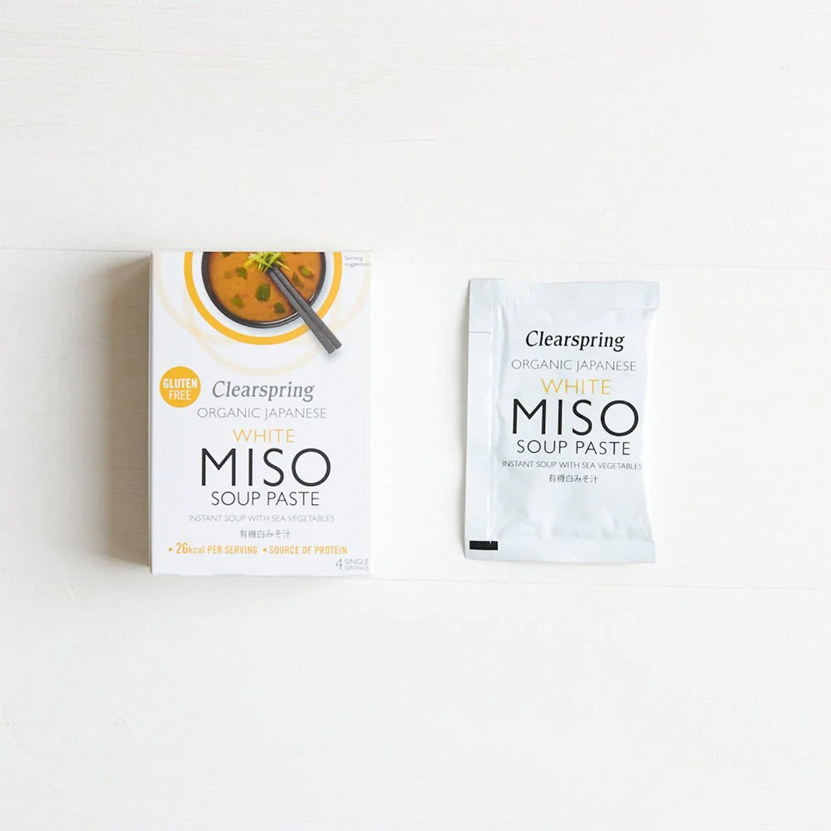 Clearspring Instant Miso Soup (60 gr) | Paste (Hvid Med Tang) fra Clearspring på Mecindo.dk