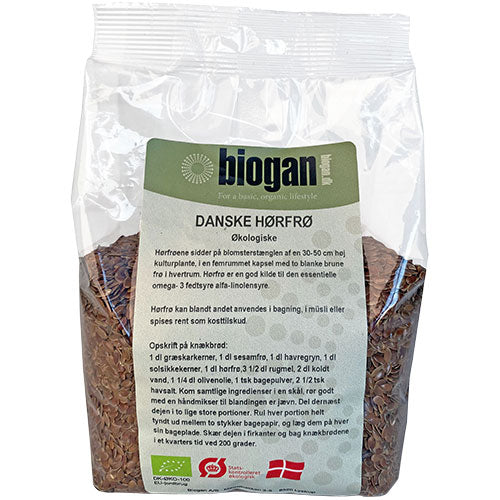 Biogan Økologiske Hørfrø | 1 kg fra Biogan på Mecindo.dk