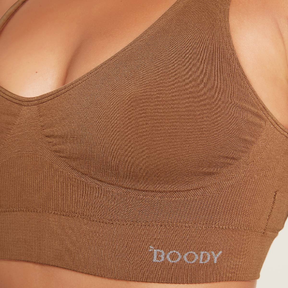 Boody Padded Shaper Crop Bra Nude 4 | Str. M fra Boody på Mecindo.dk