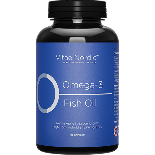 Vitae Nordic Omega-3 Fiskeolie | 120 kapsler fra Vitae Nordic på Mecindo.dk