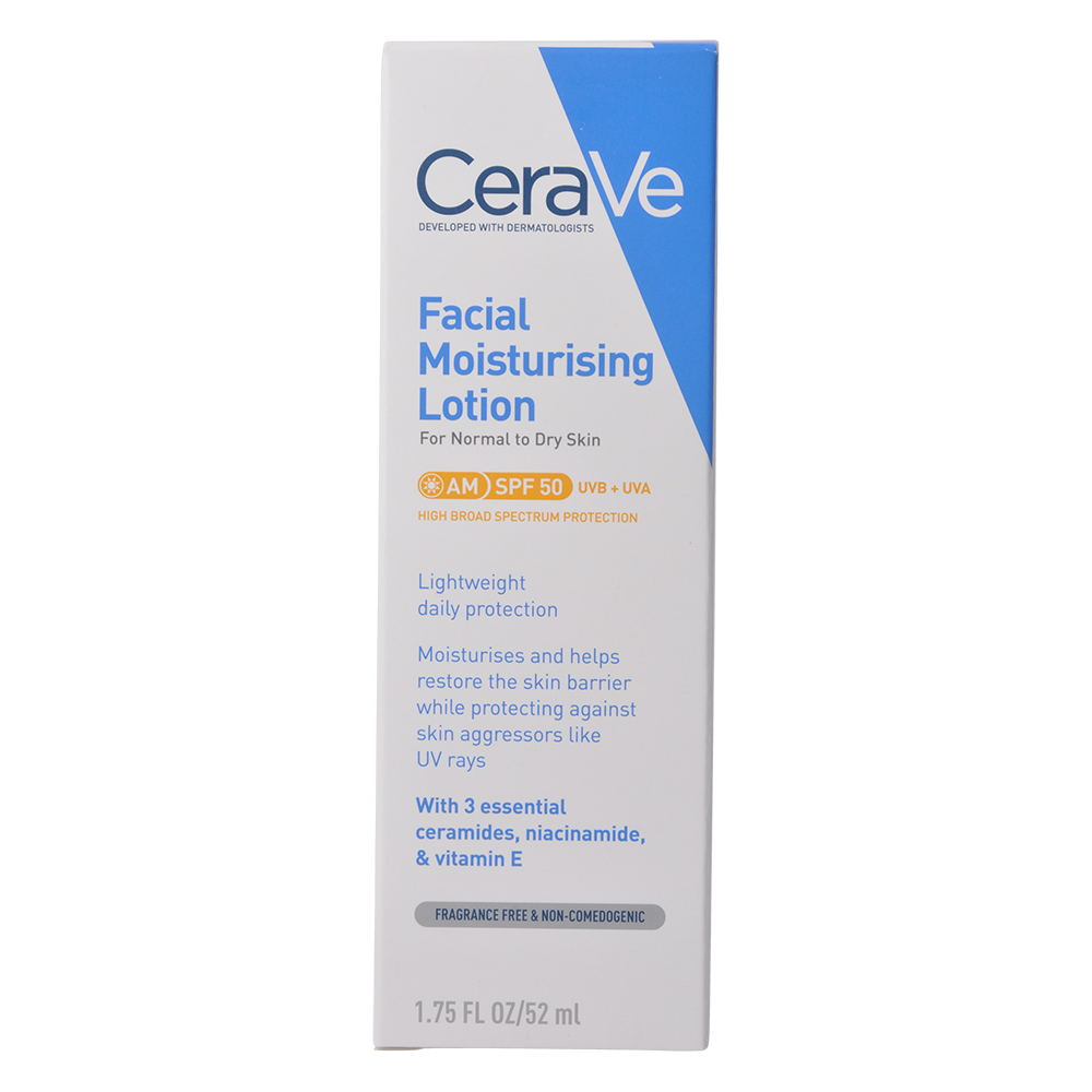 CeraVe Facial Moisturising Lotion Spf50 | 52 ml fra CeraVe på Mecindo.dk