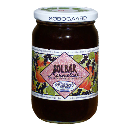 Søbogaard Solbærmarmelade Sødet M. Æble Økologisk | 400 gr fra Søbogaard på Mecindo.dk