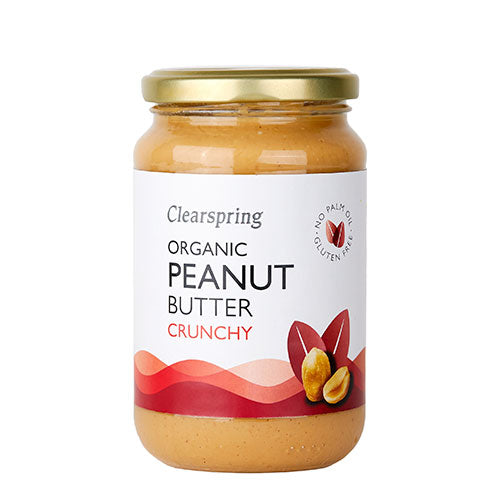 Clearspring Peanut Butter Crunchy | 350 gr fra Clearspring på Mecindo.dk