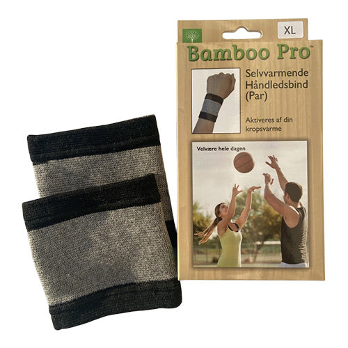 Bamboo Pro Håndledsbind, Selvvarmende | Str. Xl fra Bamboo Pro på Mecindo.dk