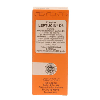 Sanum Leptucin D6 Kapsler | 20 kapsler fra Sanum på Mecindo.dk
