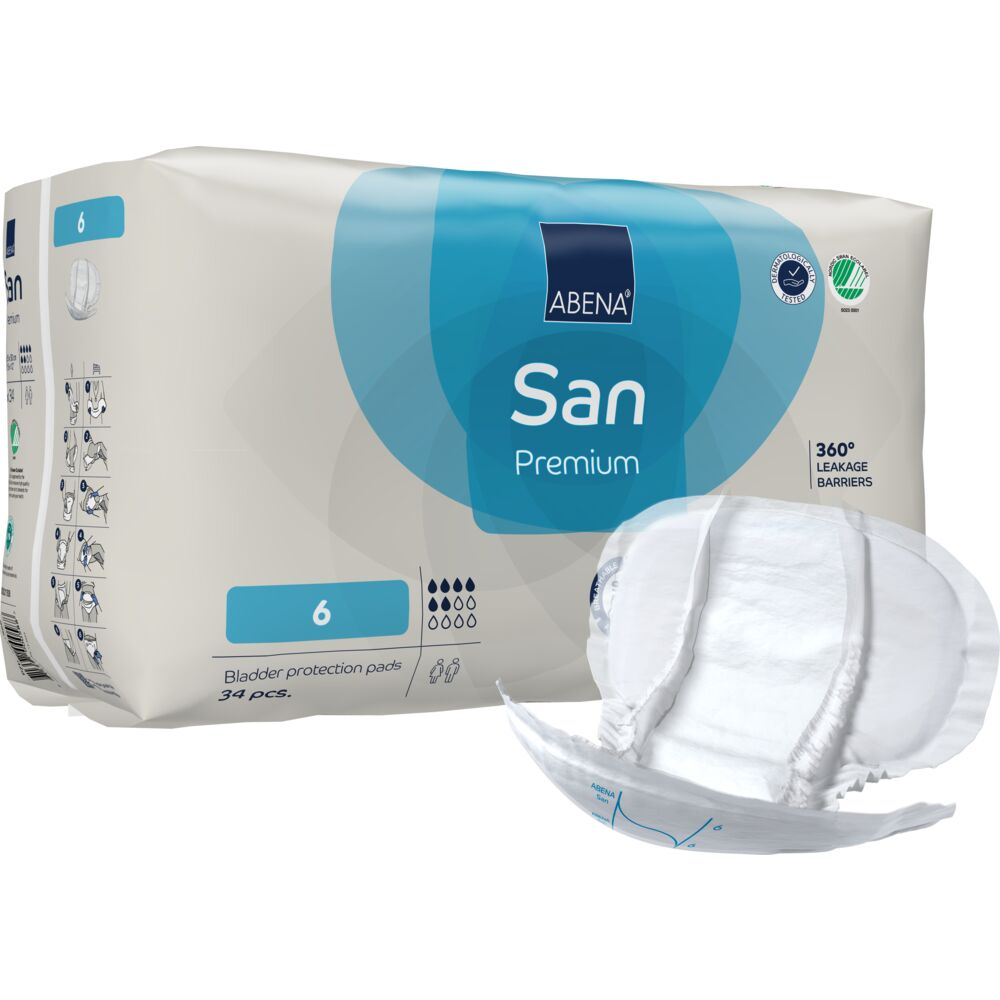 Abena San Premium 6 | 34 stk fra Abena på Mecindo.dk