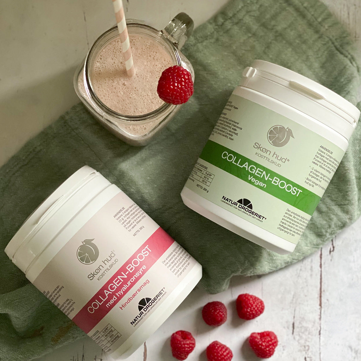 Natur-Drogeriet Collagen Boost M. Hindbær | 350 gr fra Natur-Drogeriet på Mecindo.dk