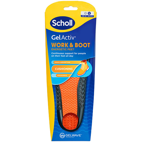 Scholl Gel Activ Insole Work & Boot (L) fra Scholl på Mecindo.dk