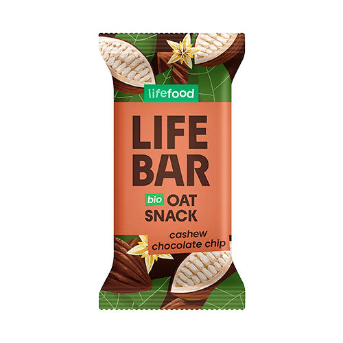 Lifebar Havrebar Chocolate Chip Økologisk | 40 gr fra Lifefood på Mecindo.dk