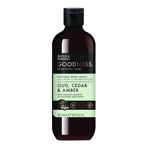 Baylis & Harding Body Wash (500 ml) | Oud, Cedar & Amber fra Baylis & Harding Goodness på Mecindo.dk