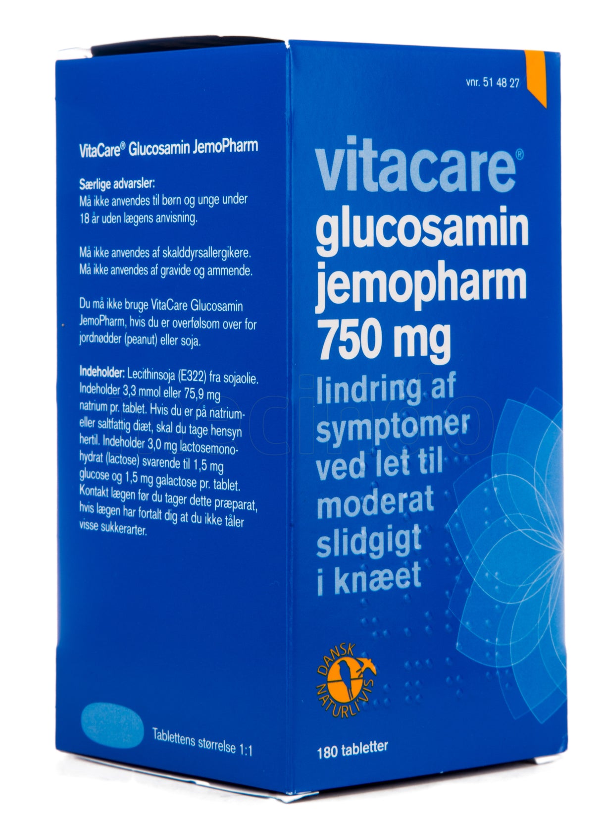 VitaCare Glucosamin 750 Mg | 180 Tabl. fra VitaCare på Mecindo.dk
