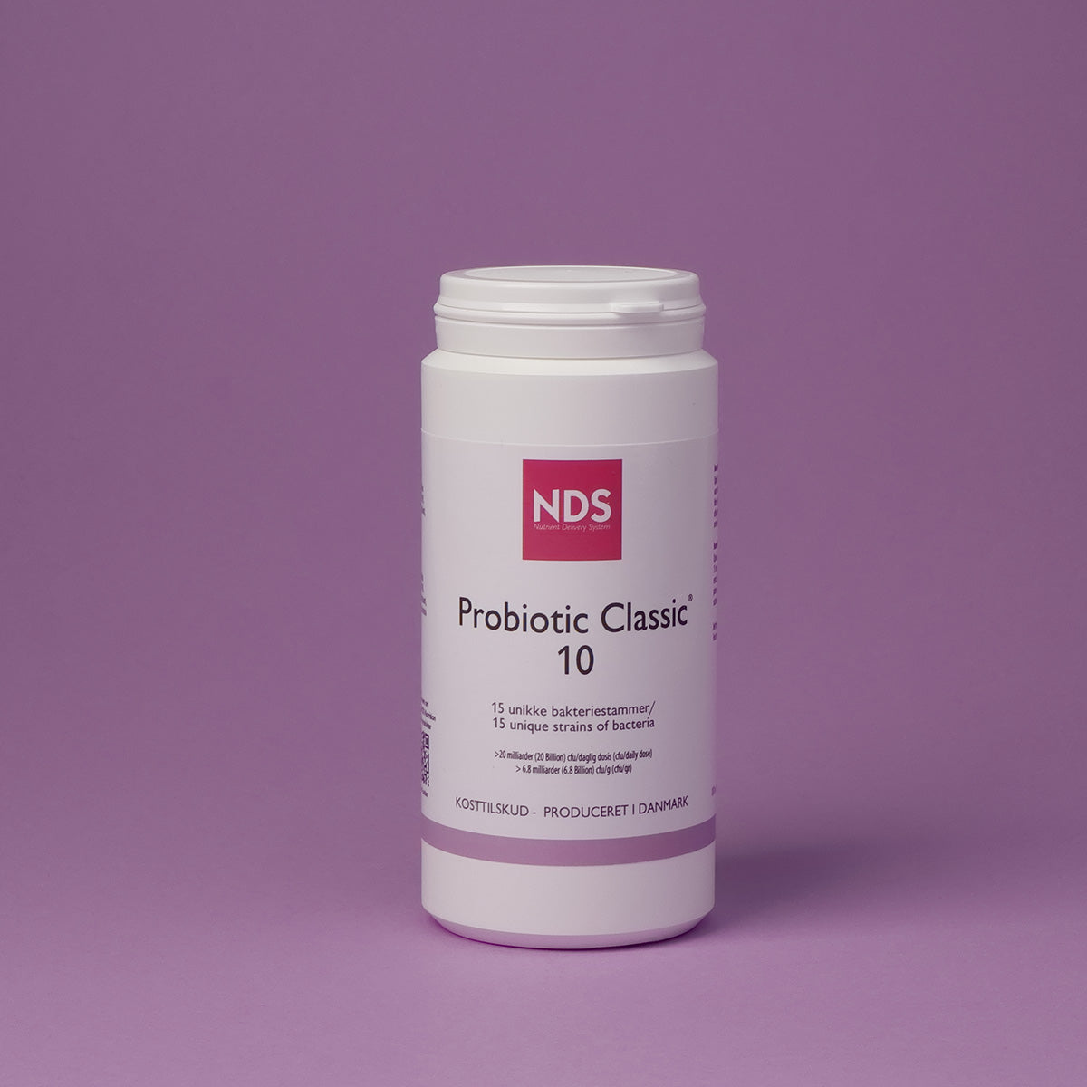 NDS Probiotic Classic 10 Mælkesyrebakterier | 200 gr fra NDS på Mecindo.dk