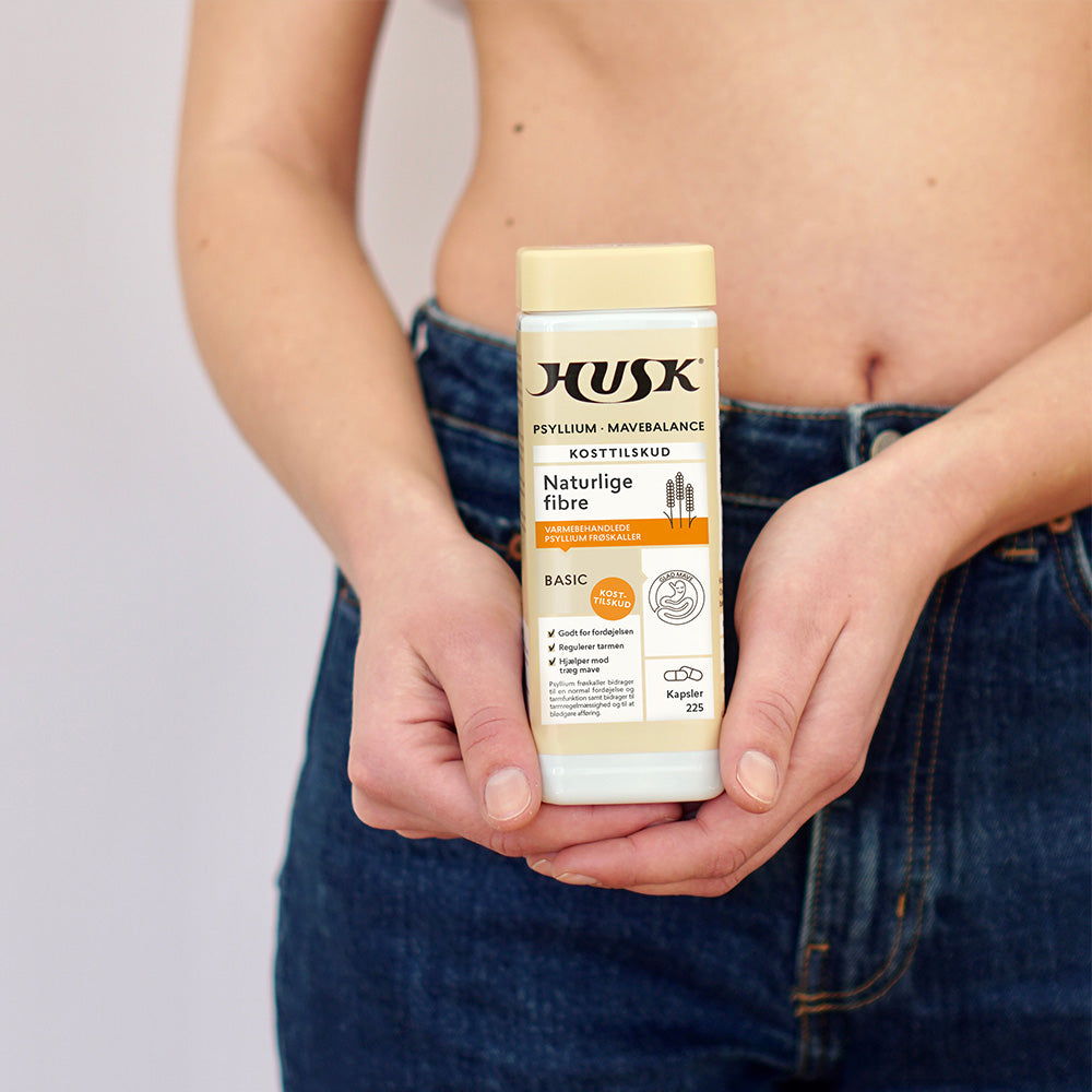 Husk Psyllium Mavebalance | 225 kapsler fra Husk på Mecindo.dk