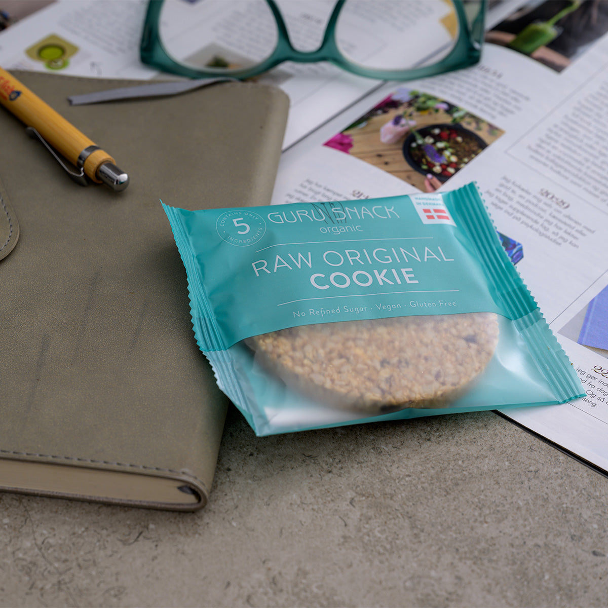 Guru Snack Raw Original Cookies Økologisk Enkeltvis Indpakket | 55 gr fra Mecindo.dk på Mecindo.dk