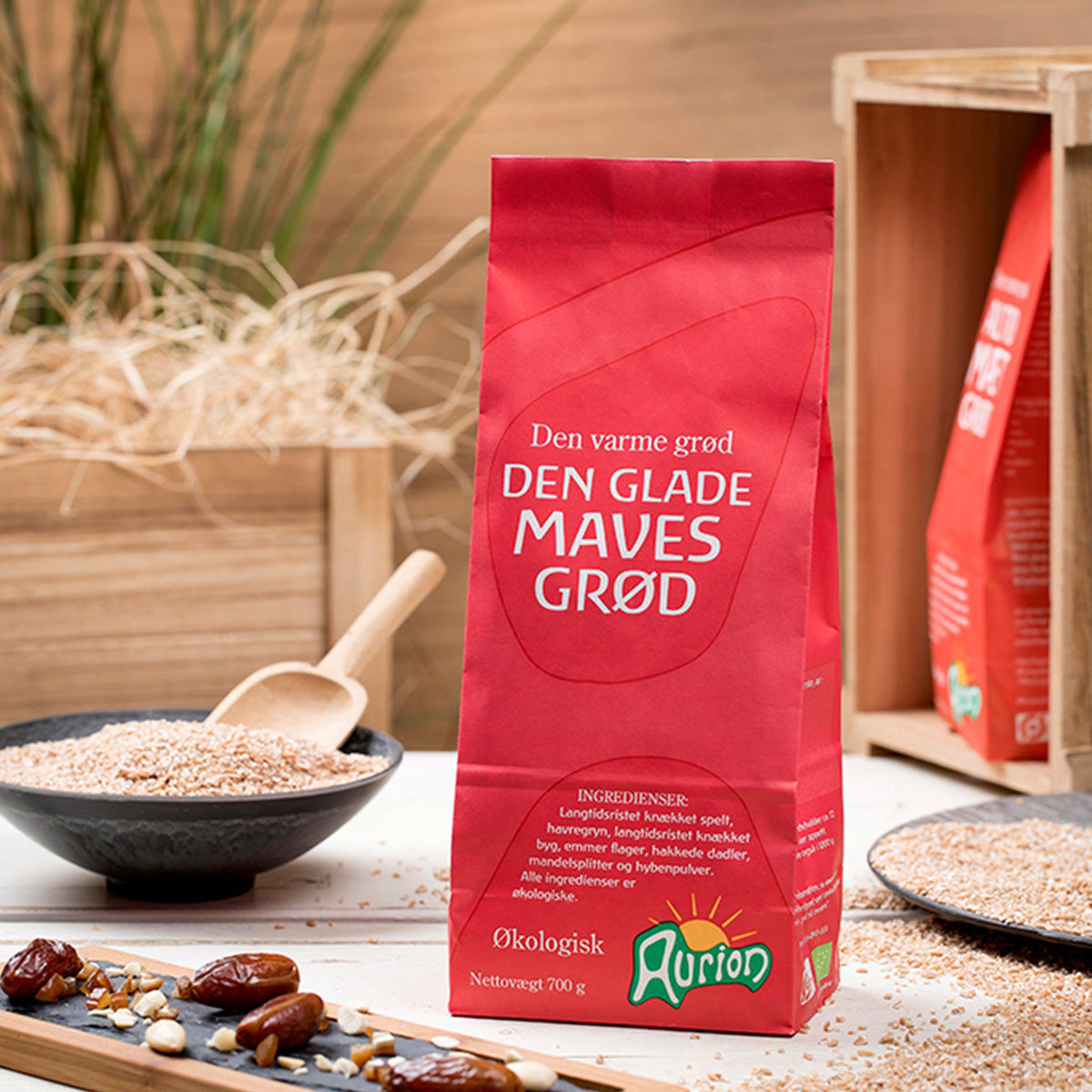 Aurion Den Glade Maves Grød Økologisk | 700 gr fra Aurion på Mecindo.dk