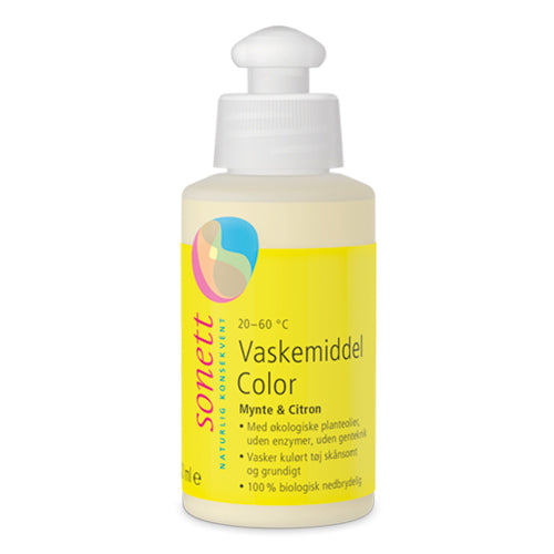 Sonett Tøjvask Color Mynte & Citron | 120 ml fra Sonett på Mecindo.dk