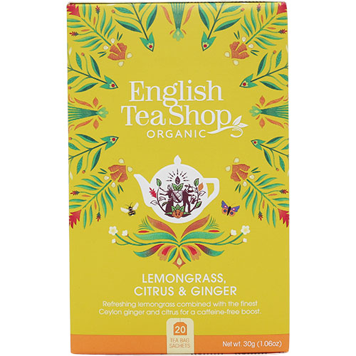 English Tea Shop Lemongrass, Citrus & Ginger Te Økologisk | 20 br fra English Tea Shop på Mecindo.dk