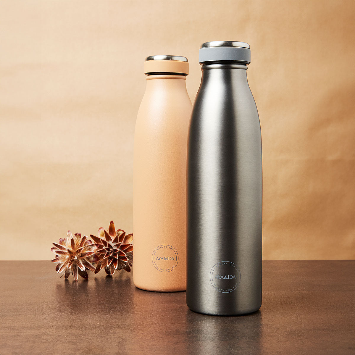 AYA&IDA Drinking Bottle 500ml | Cool Grey fra AYA&IDA på Mecindo.dk