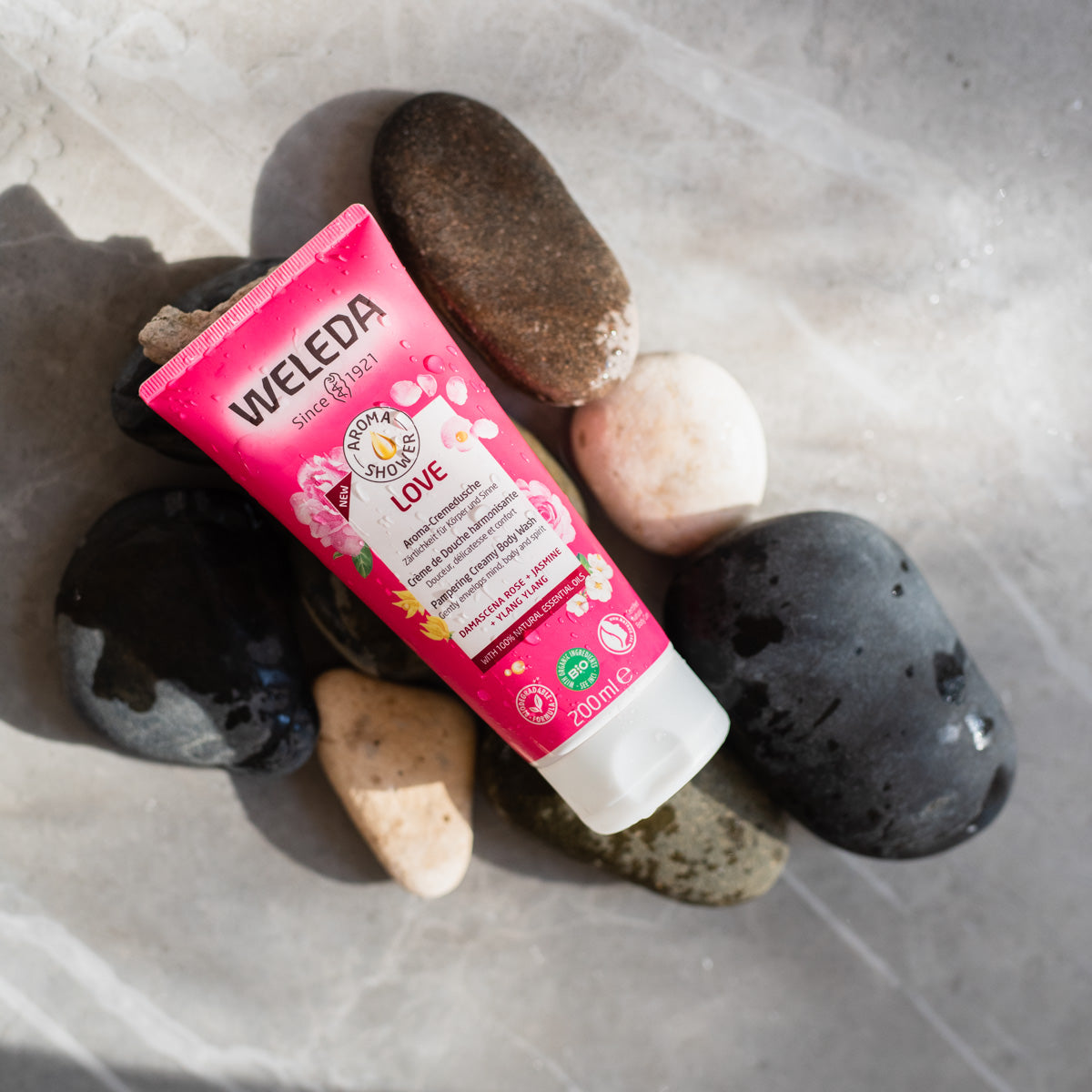 Weleda Aroma Shower Love | 200 ml fra Weleda på Mecindo.dk